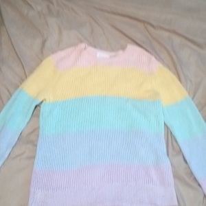 I am selling a rainbow pastel knitted sweater the brand is from children's place